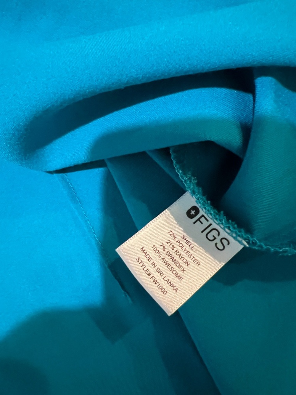 FIGS Technical Collection Scrub Set Teal Blue XXL Top XXL/P Bottoms Workwear - Picture 6 of 12